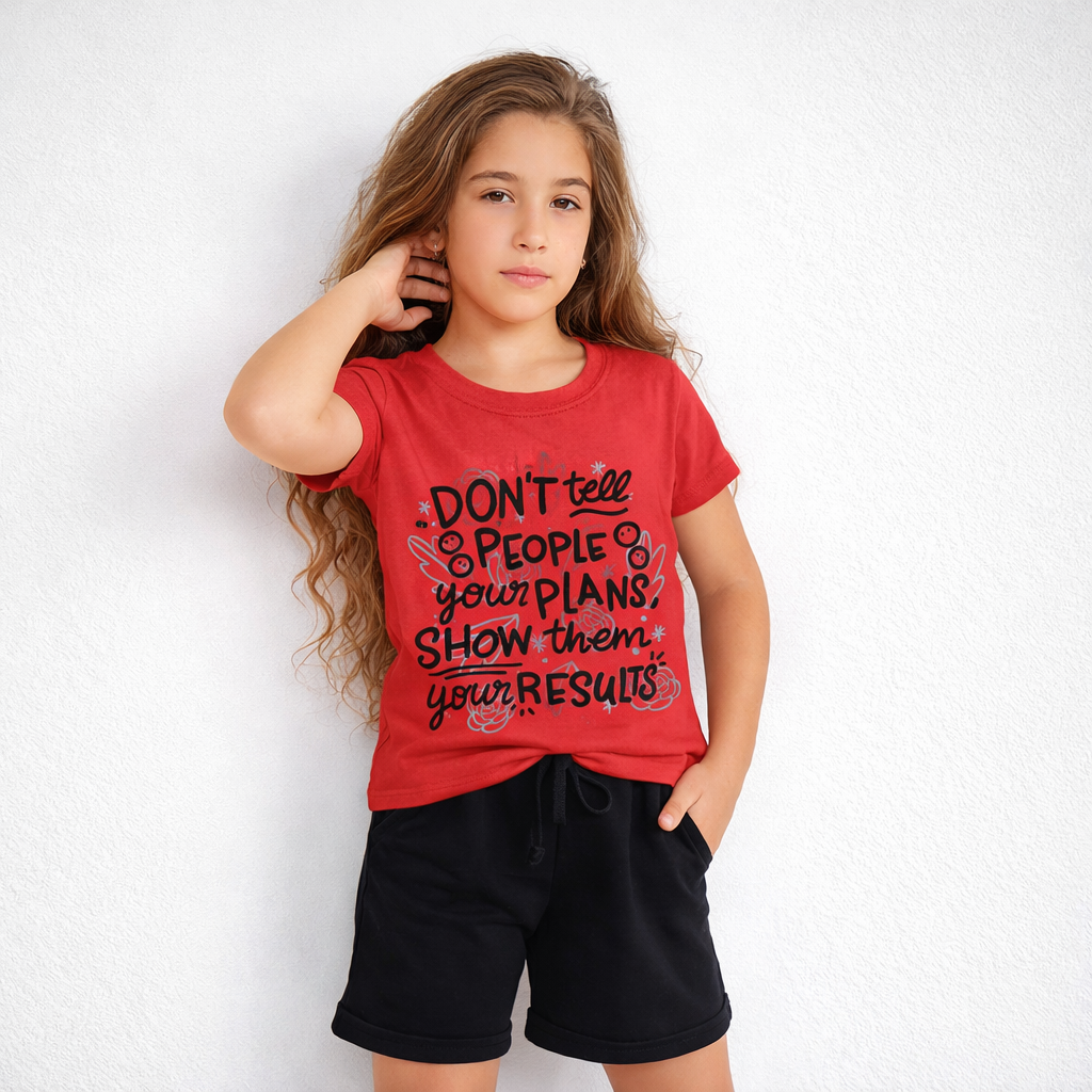 Girls Cotton Printed T-Shirt