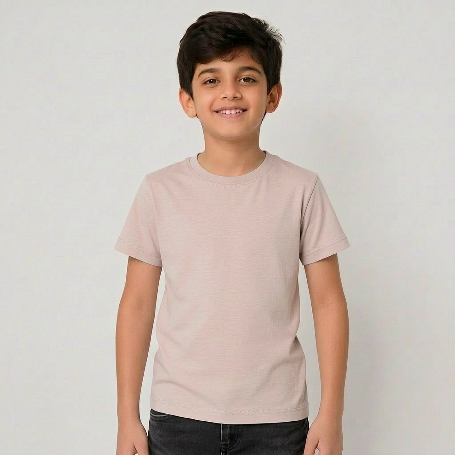 Boys Plain Cotton T-Shirt