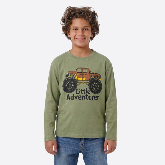 Boys Long Sleeve Printed T-Shirt