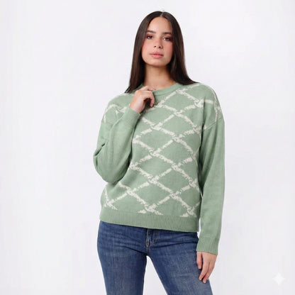 Women's Crew Neck Knit Sweater
