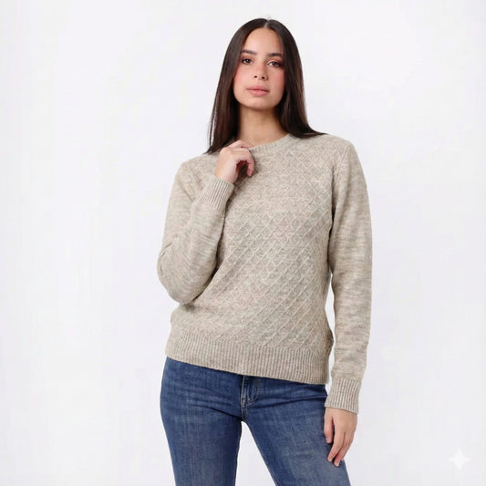 Women's Crew Neck Knit Sweater