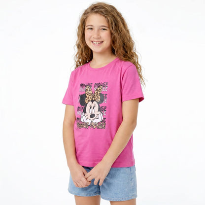 Girls Cotton Printed T-Shirt