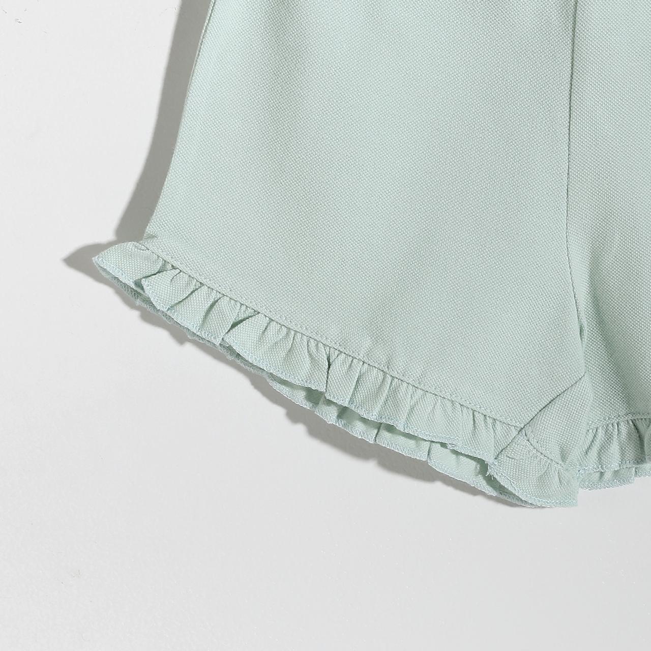 Girls melton plain shorts