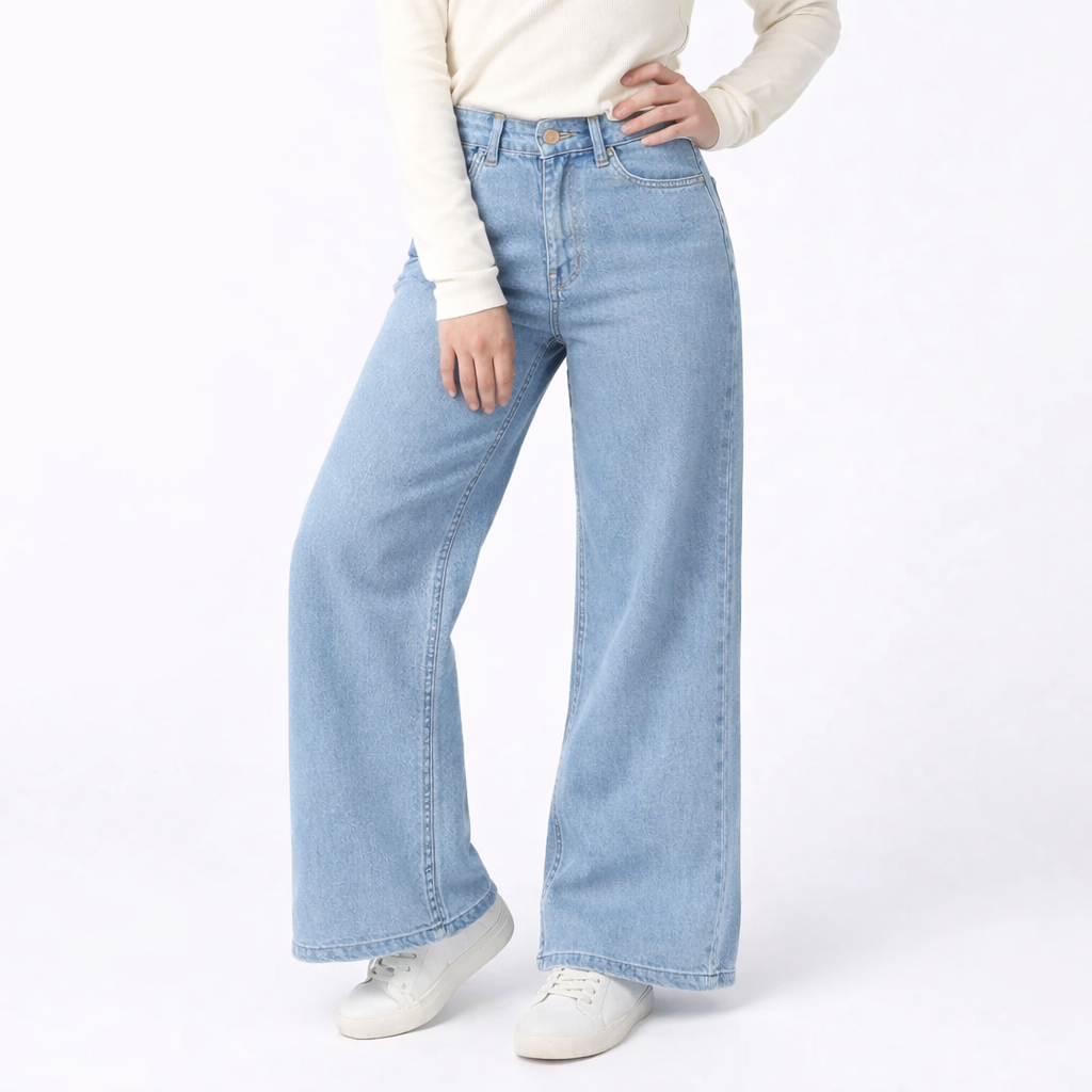 Girls Wide Leg Jeans