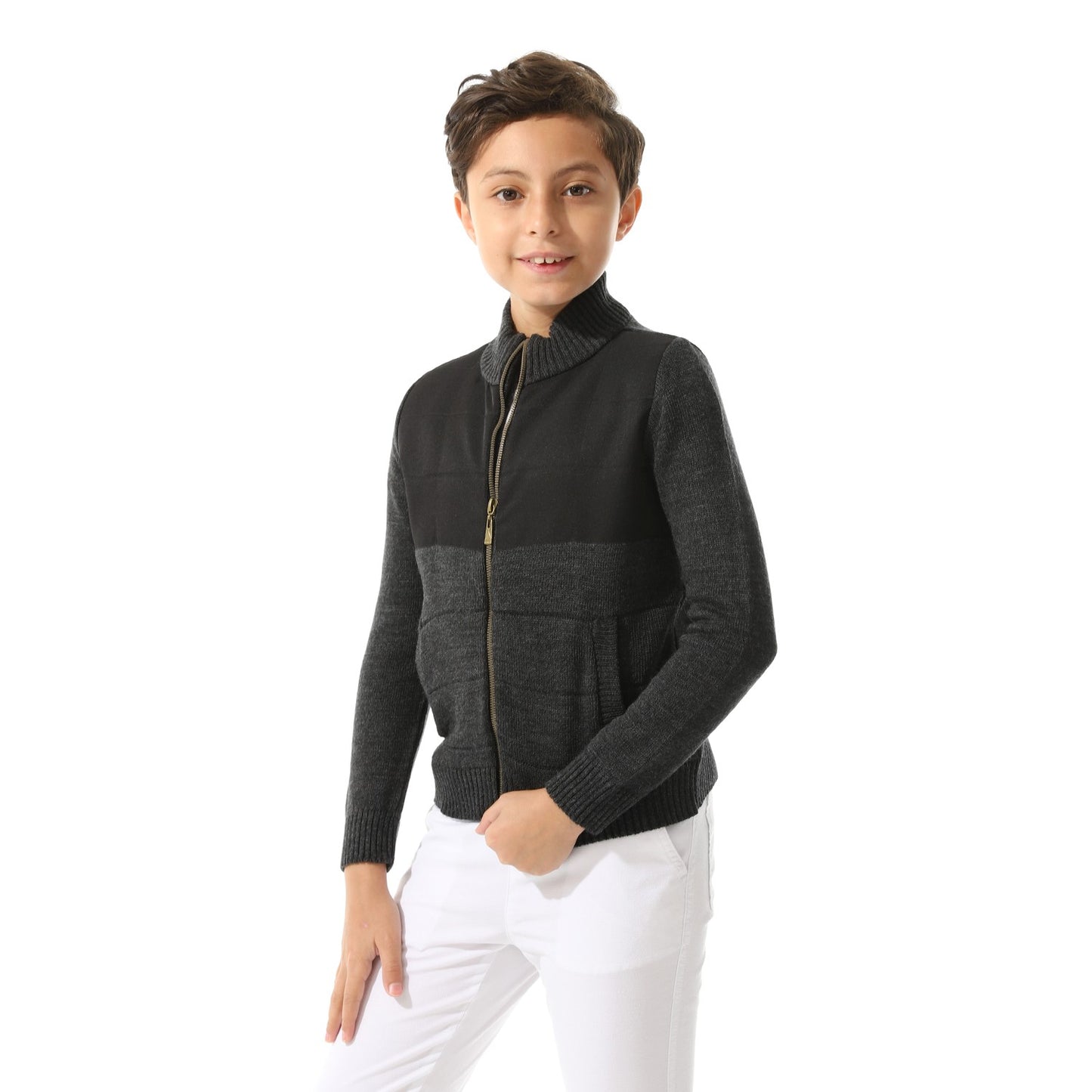 Boys Zipper-Knit Jacket
