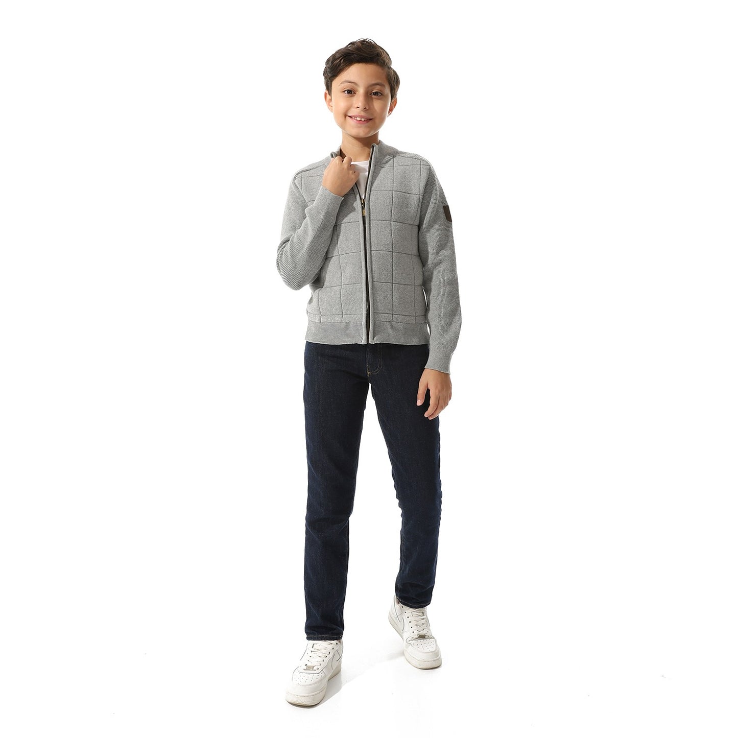 Boys Zipper-Knit Jacket