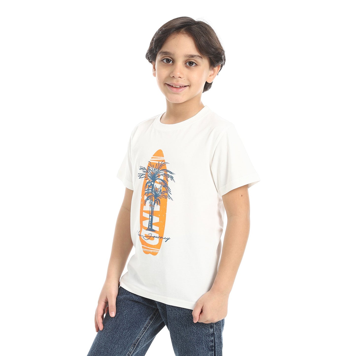 Boys Cotton Printed T-Shirt