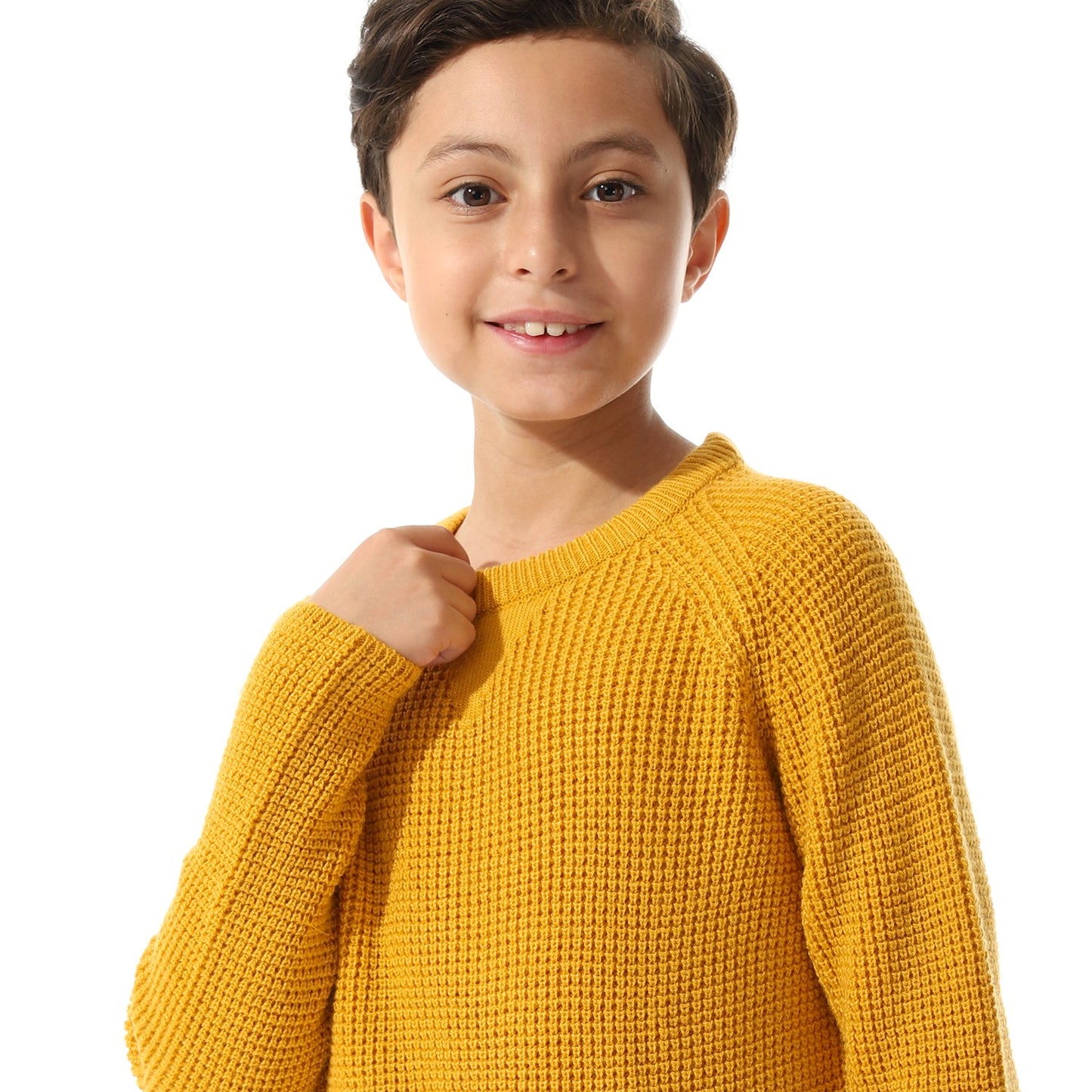 Boys Knit Crew Neck Pullover