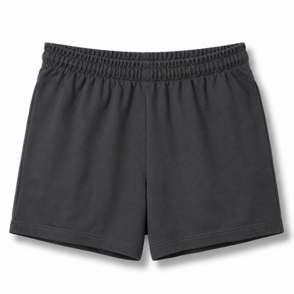 Black shorts on a white background