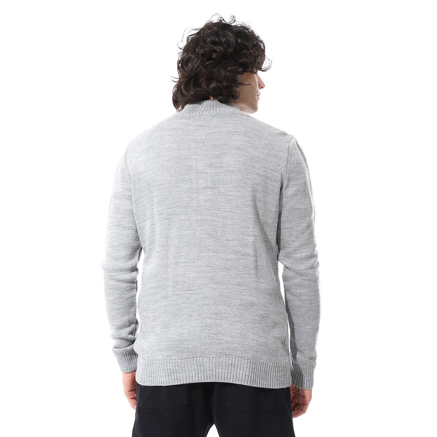 Button-Down Wool Cable Knit Cardigan