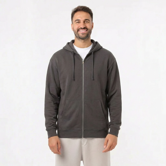 Men’s Cotton Zip-Up Hoodie