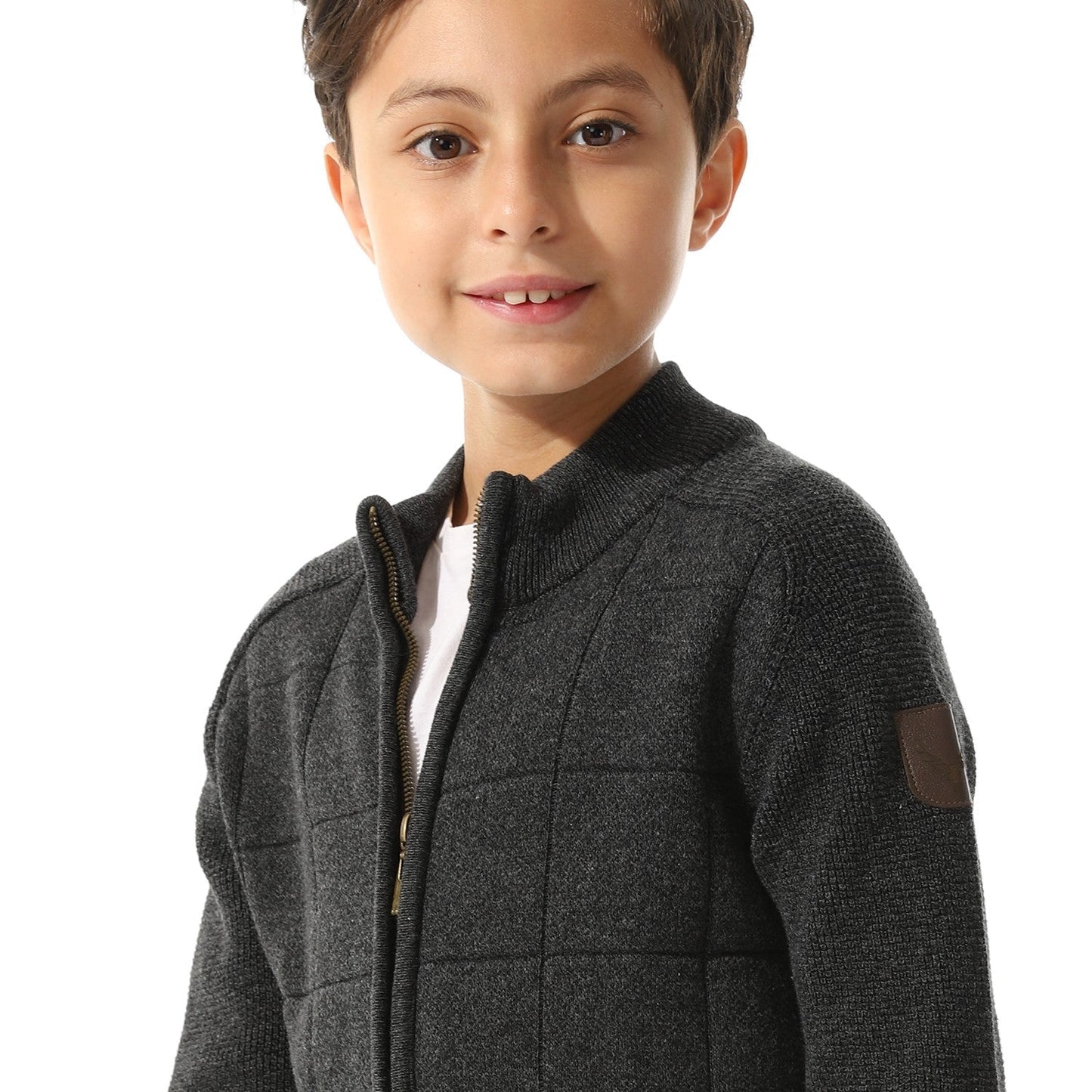 Boys Zipper-Knit Jacket