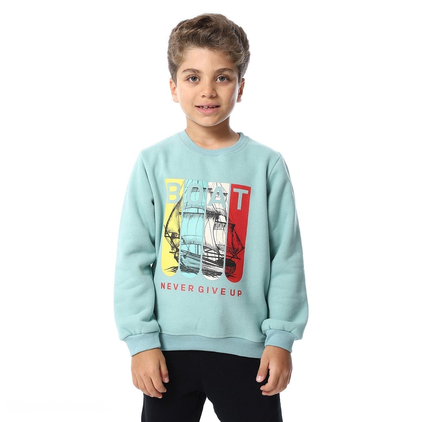 Boys Melton Printed Sweatshirt