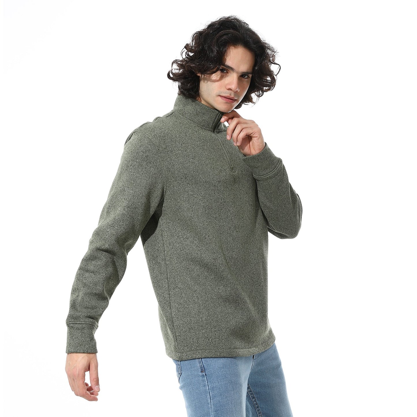 Men's Melton Turtle Neck Sweatshirt