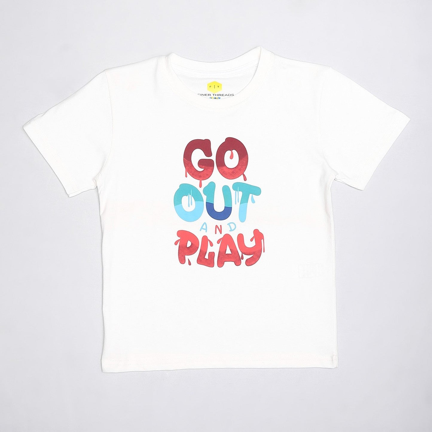 Boys Cotton Round Neck Printed T-Shirt