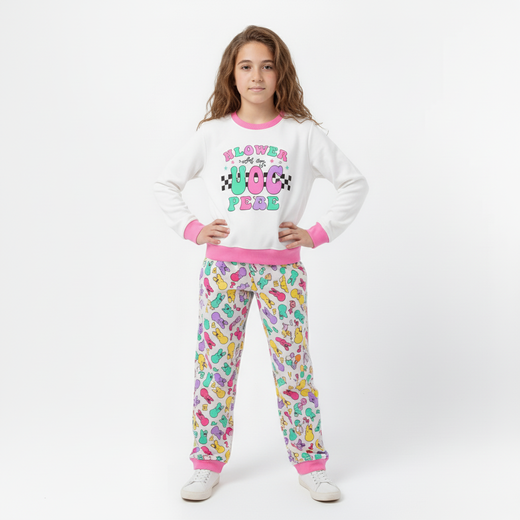 Girls Cotton Printed Pajama