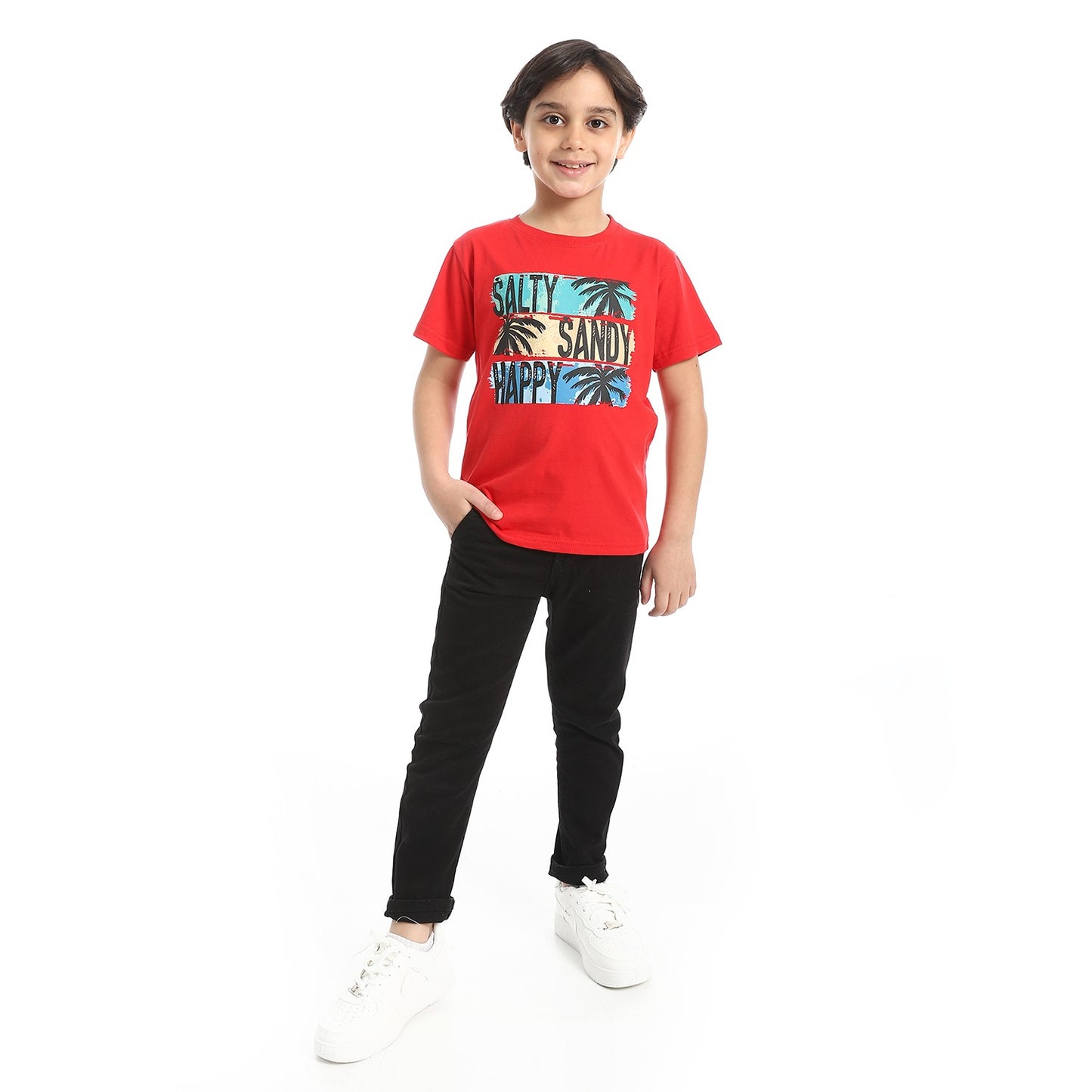 Boys Cotton Printed T-Shirt