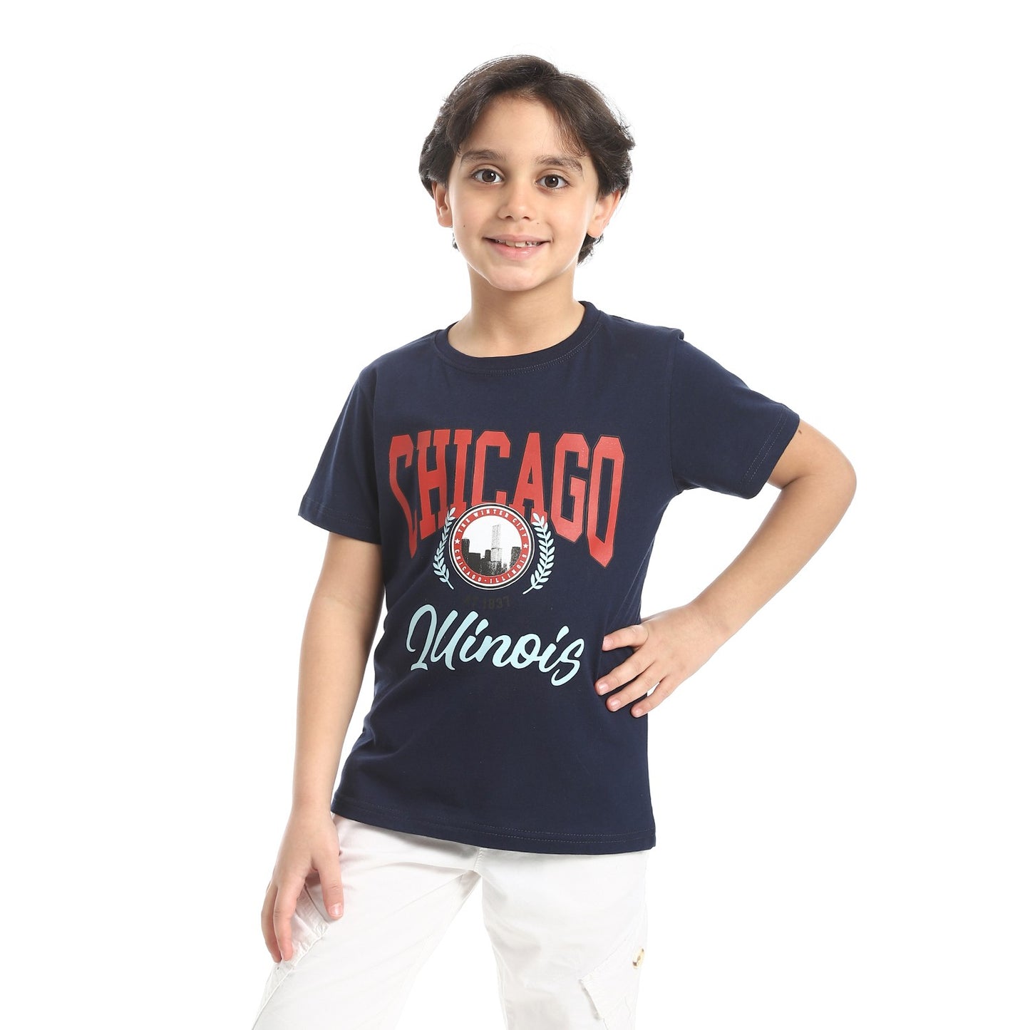 Boys Cotton Printed T-Shirt