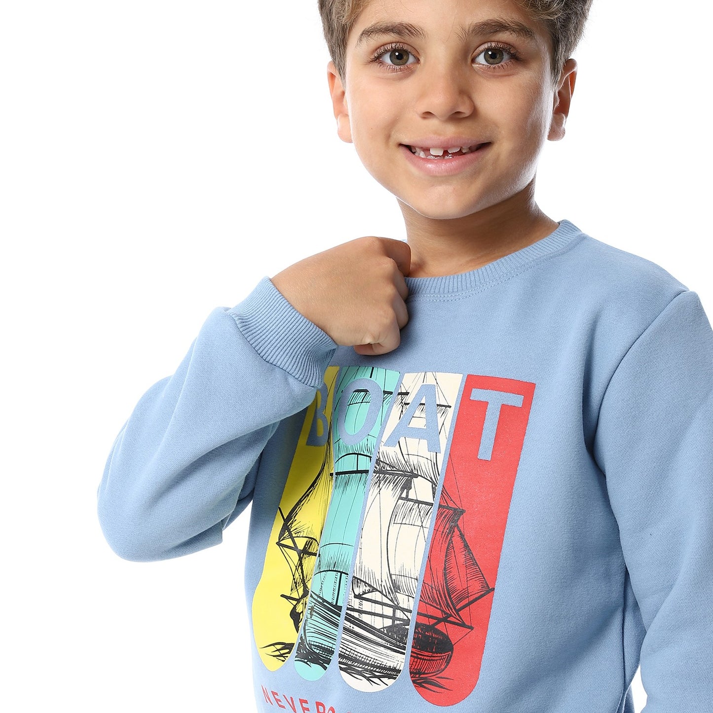 Boys Melton Printed Sweatshirt