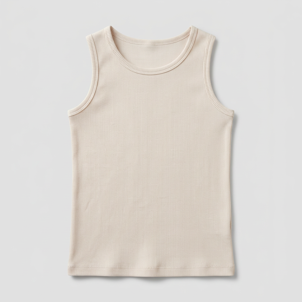 boys cotton sleeveless tank top basic kids shirt front view