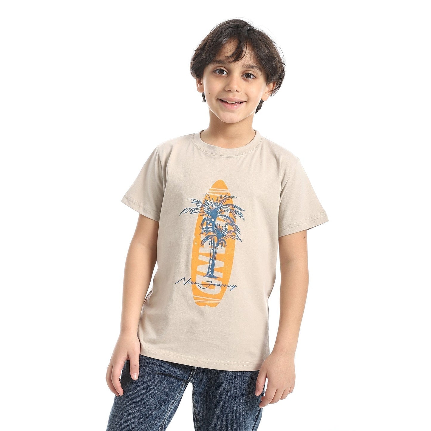 Boys Cotton Printed T-Shirt