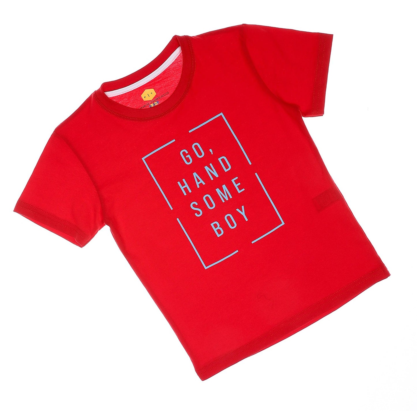 Boys Cotton Round Neck Printed T-Shirt