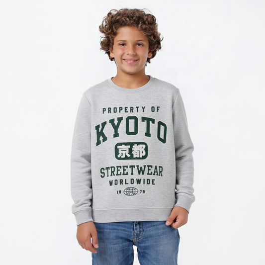Boys Melton Printed Sweatshirt