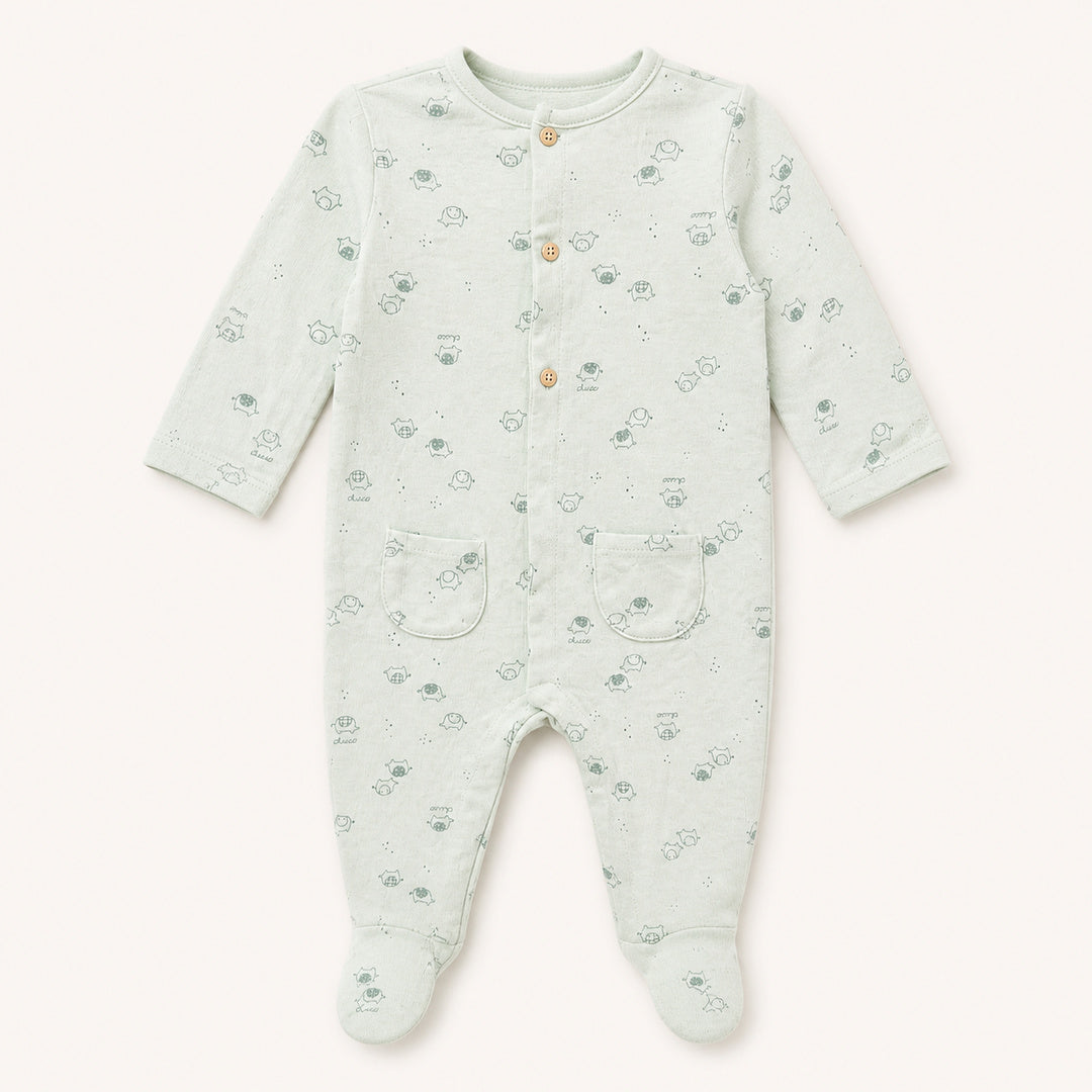 Baby Long Sleeve Printed Babysuit