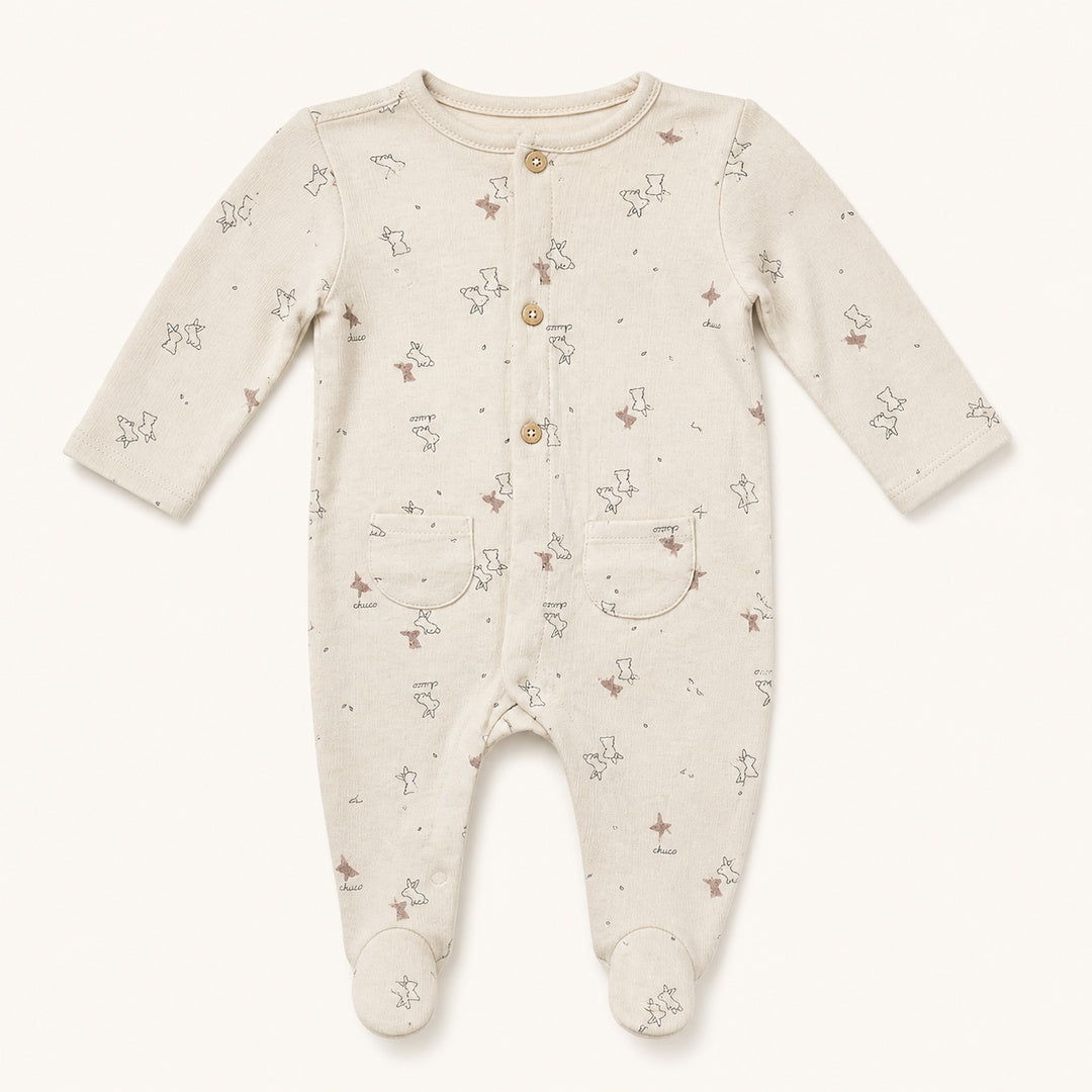 Baby Long Sleeve Printed Babysuit