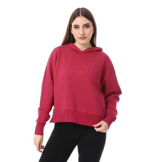 Women's Cotton Embroidered Hoodie