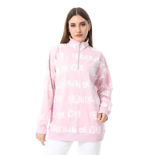 Women Cotton Printed Sweatshirt