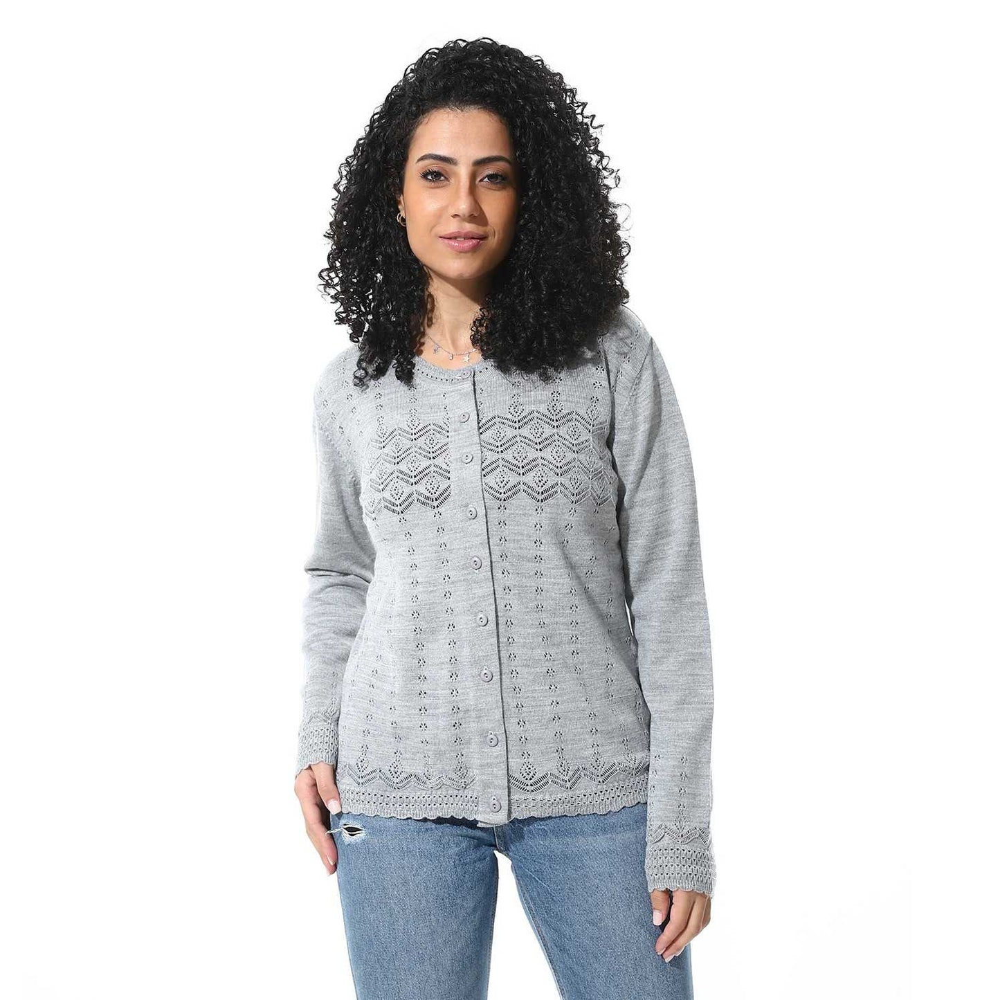 Women's Knited Button Front Cardigan