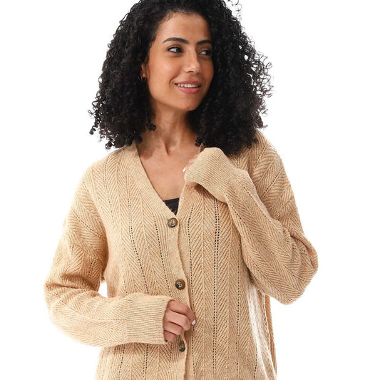 Women's Knited Button Front Cardigan