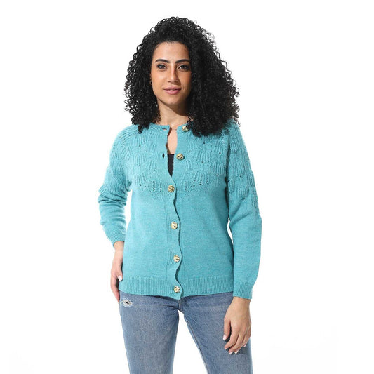 Women's Knited Button Front Cardigan