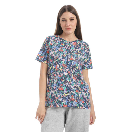 Women's Regular Fit Cotton Printed T-Shirt