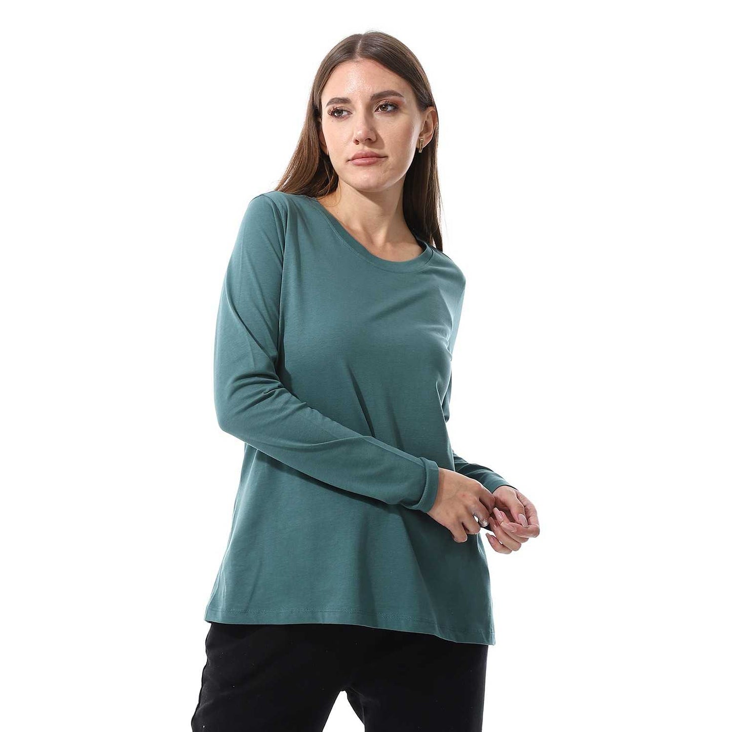 Women's Cotton Long Sleeve Basic T-Shirt
