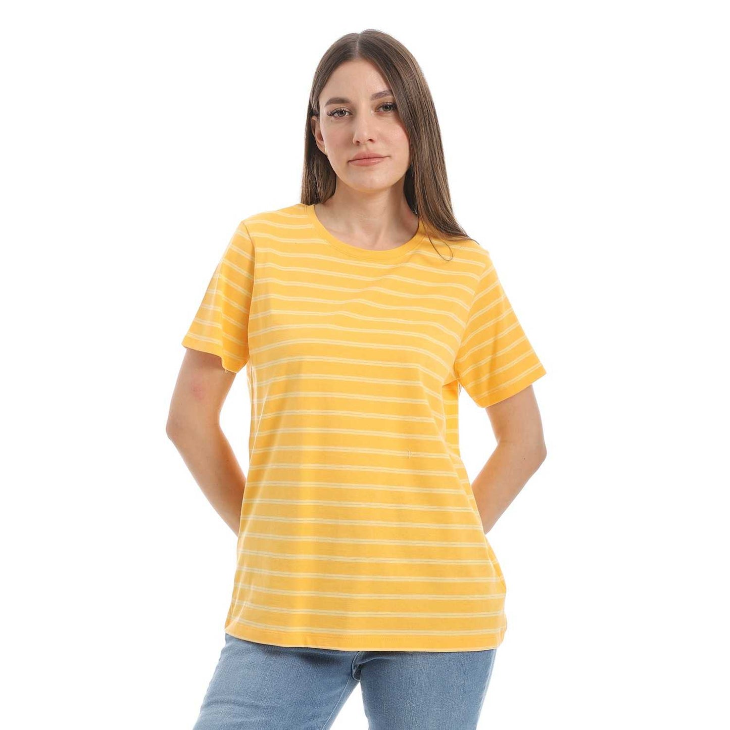 Women's Cotton Striped T-Shirt