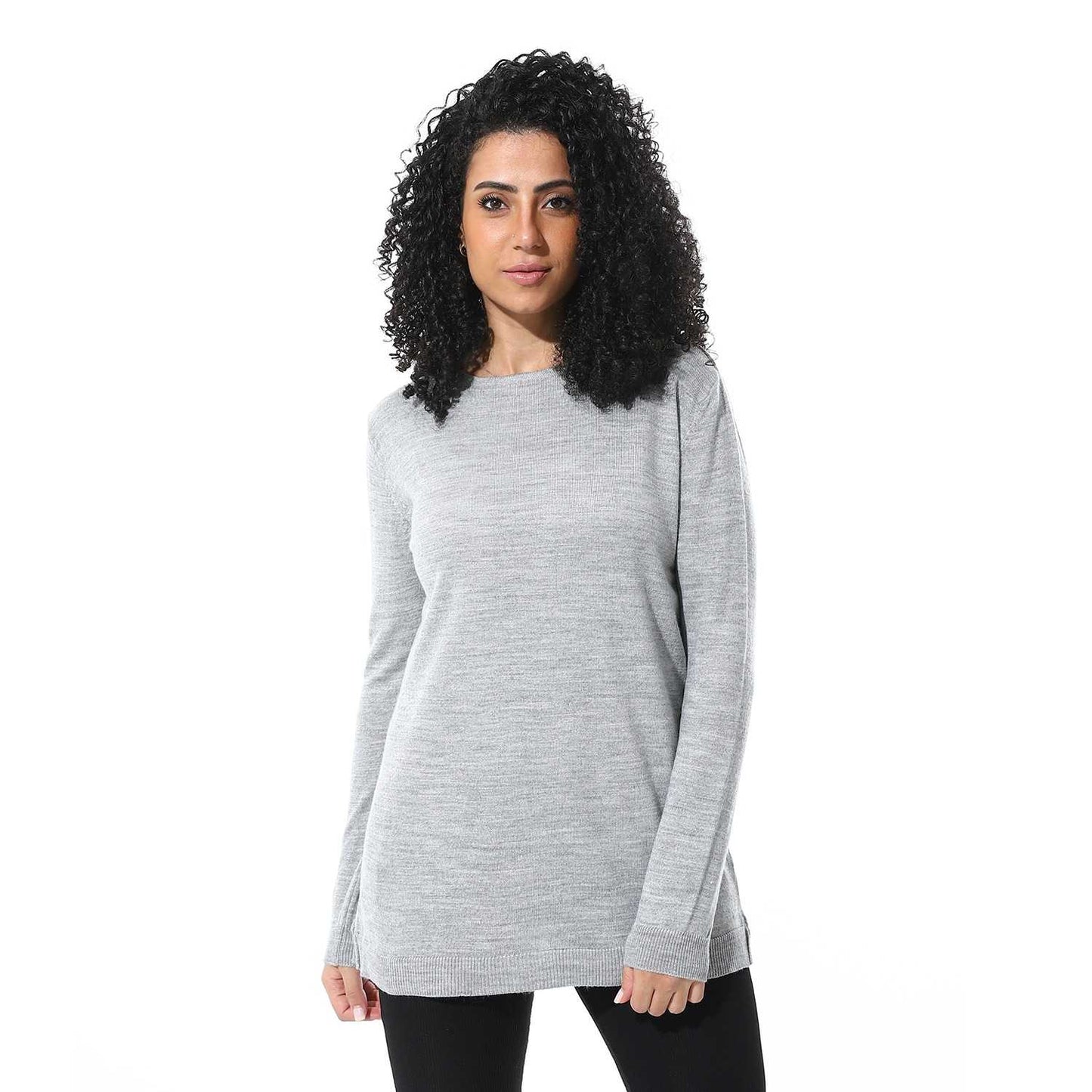 Women's Crew Neck Plain Reglan Pullover
