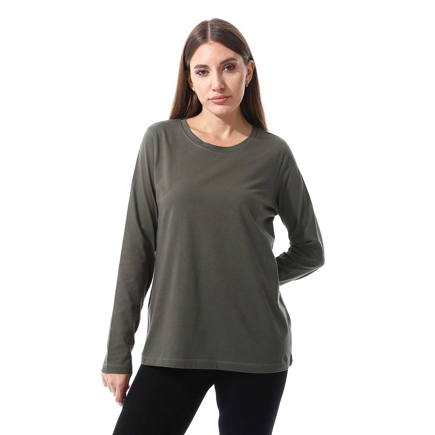 Women's Cotton Long Sleeve Basic T-Shirt