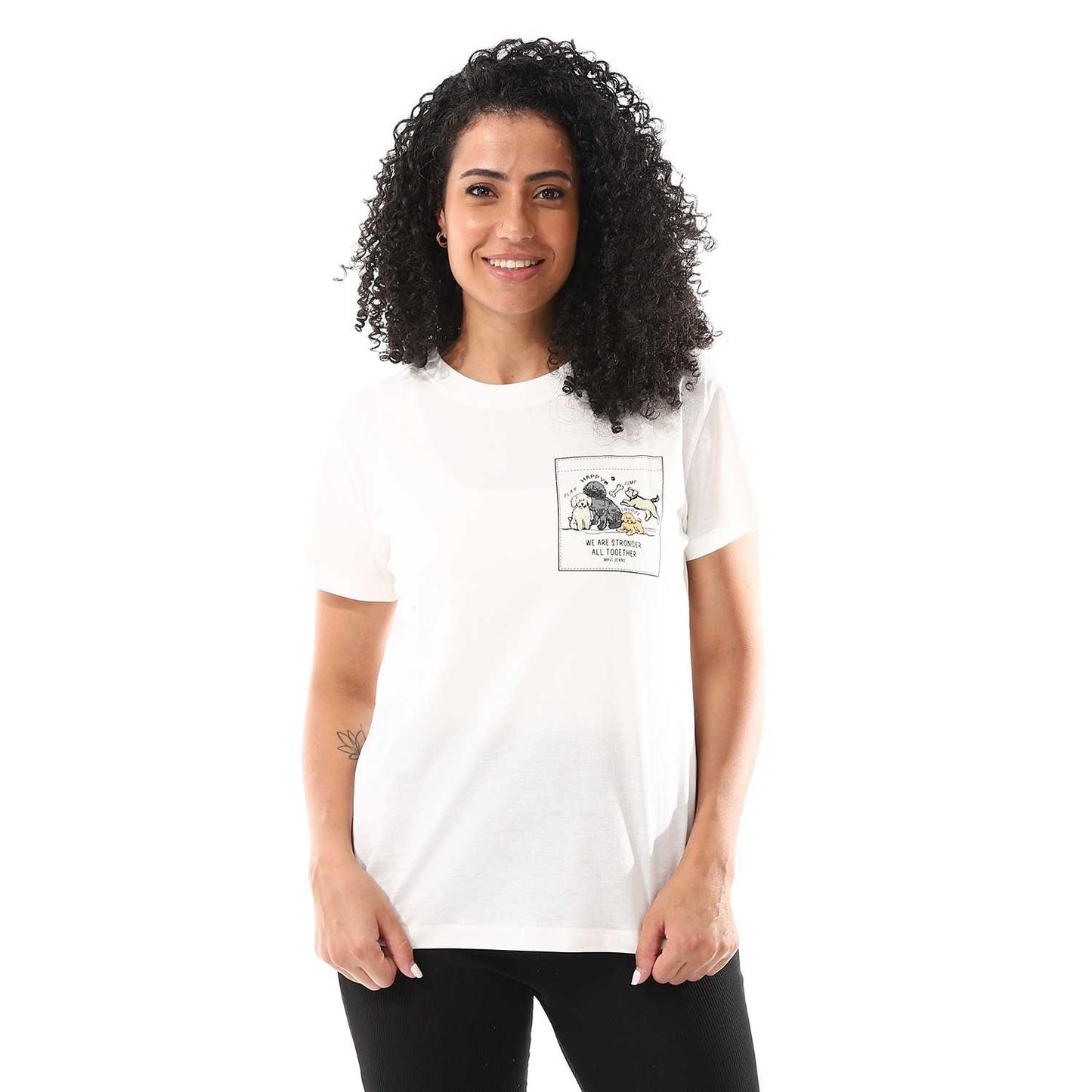 Women's Cotton Printed T-Shirt