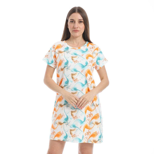 Women's Printed Sleeping Dress