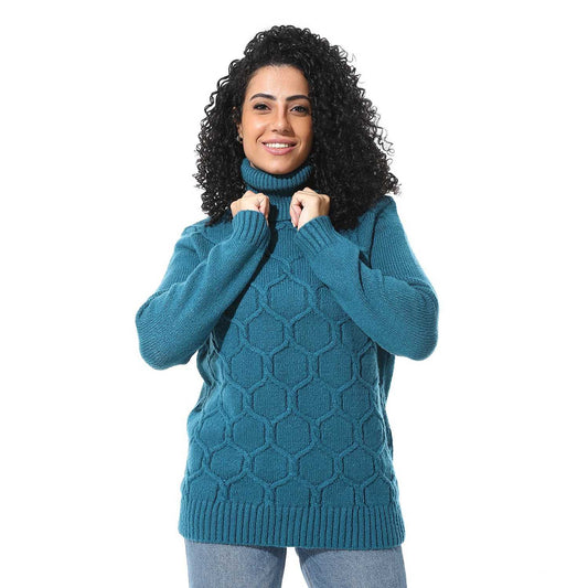 Women's Knited Turtle Neck Pullover
