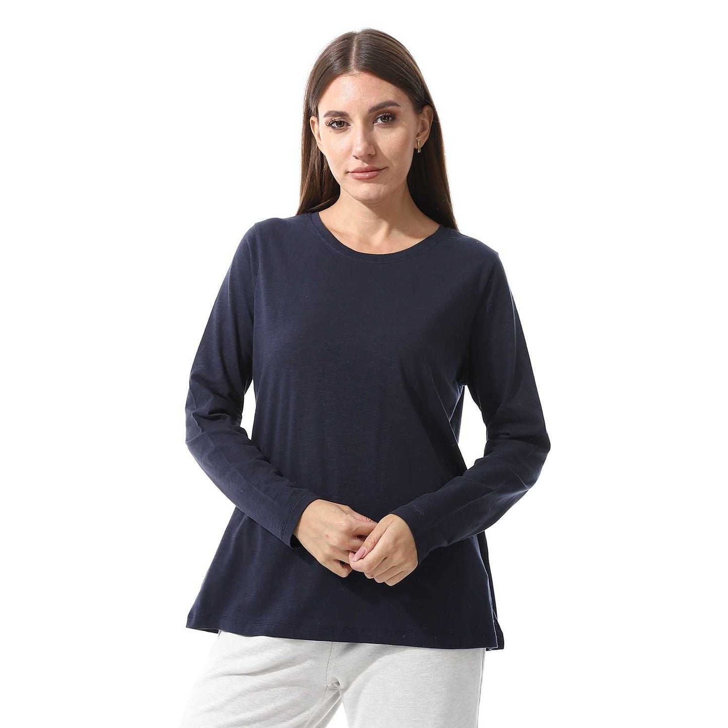 Women's Cotton Long Sleeve Basic T-Shirt