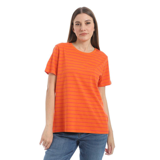 Women's Cotton Striped T-Shirt