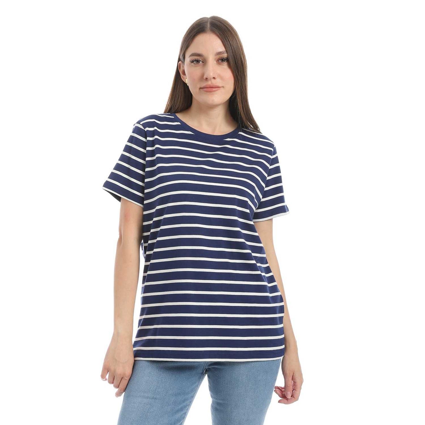 Women's Cotton Striped T-Shirt