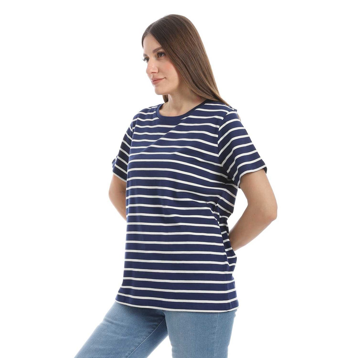 Women's Cotton Striped T-Shirt