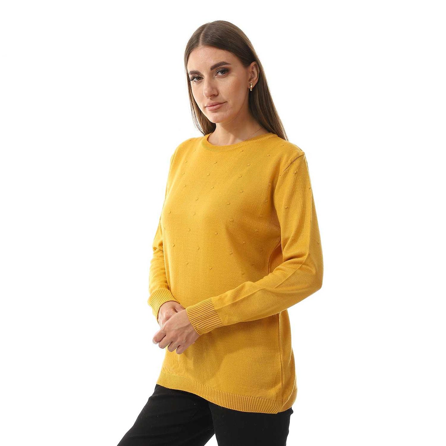 Women's Crew Neck Knited Pullover