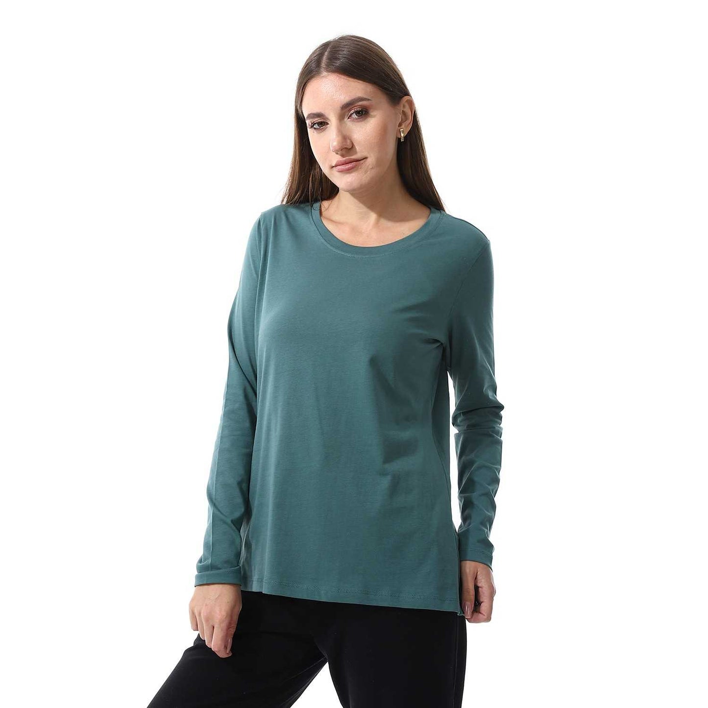 Women's Cotton Long Sleeve Basic T-Shirt