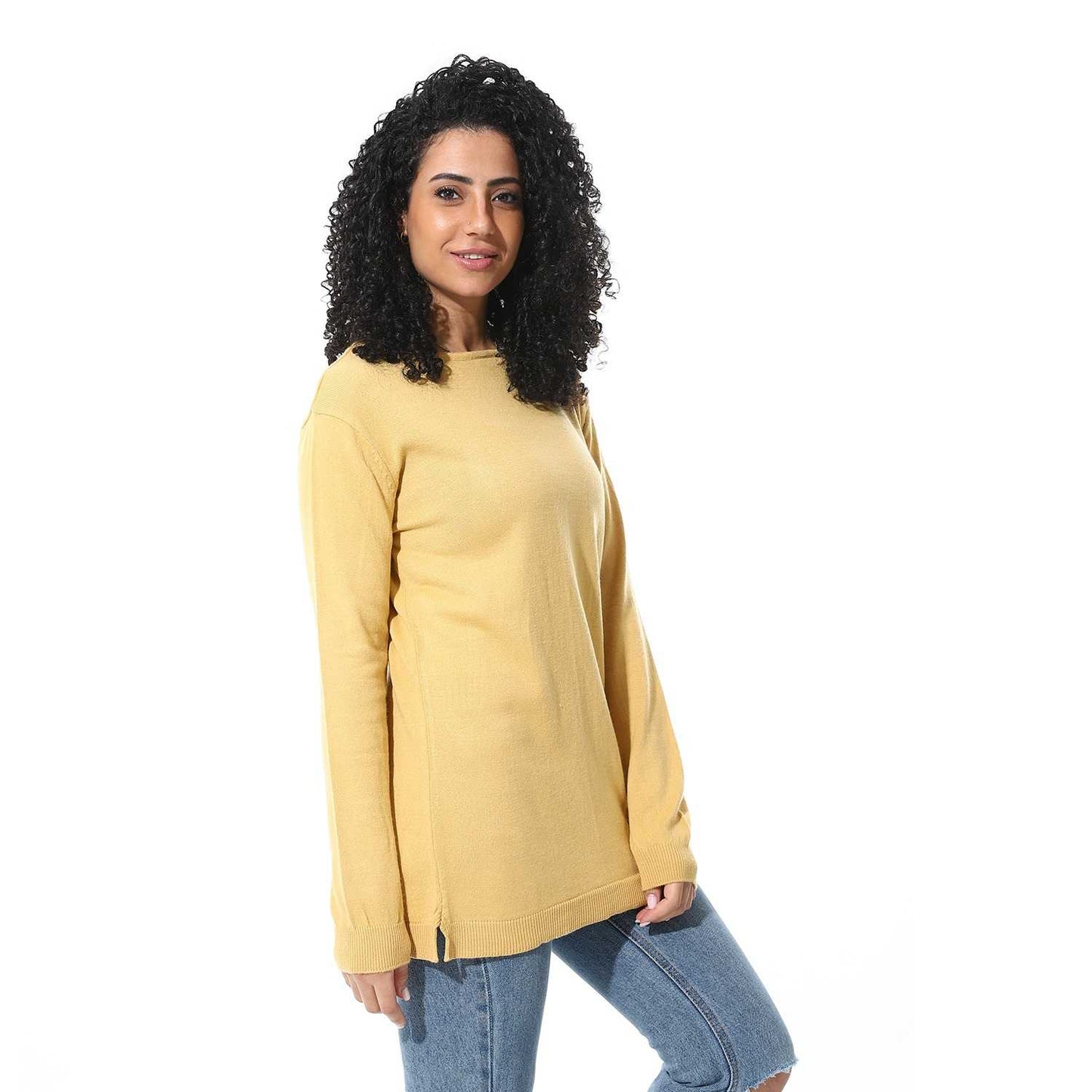 Women's Crew Neck Plain Reglan Pullover