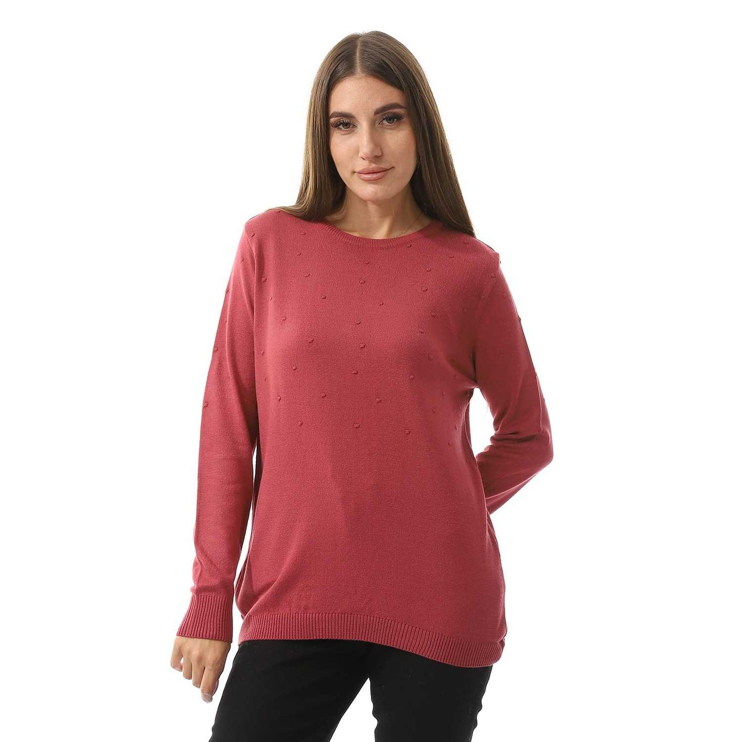 Women's Crew Neck Knited Pullover
